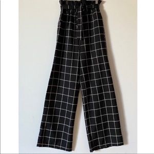Japna Wide leg paper-bag waist pants